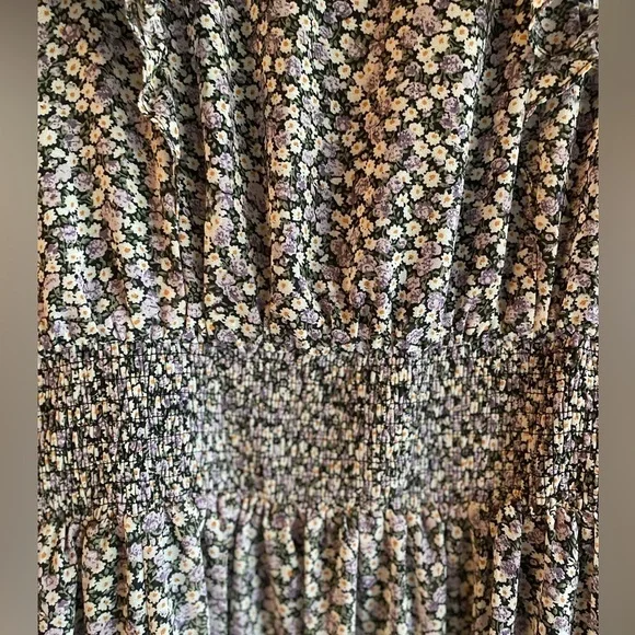 NWOT Lulus: Evalina Black Floral Print Mock Neck Maxi Dress Large - Picture 9 of 12